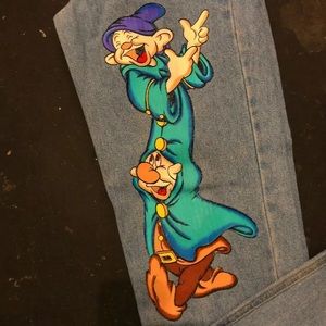 90s Vintage High Waisted Snow White Pants